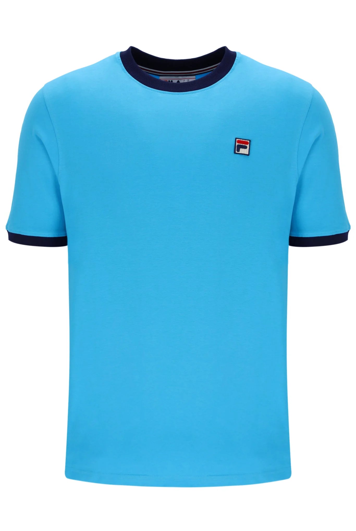 Price Drop Fila Vintage Men's Marconi Essential Ringer T Shirt Cyan Blue / Fila Navy Price Drop Fila Vintage Men's Marconi Essential Ringer T Shirt Cyan Blue / Fila Navy