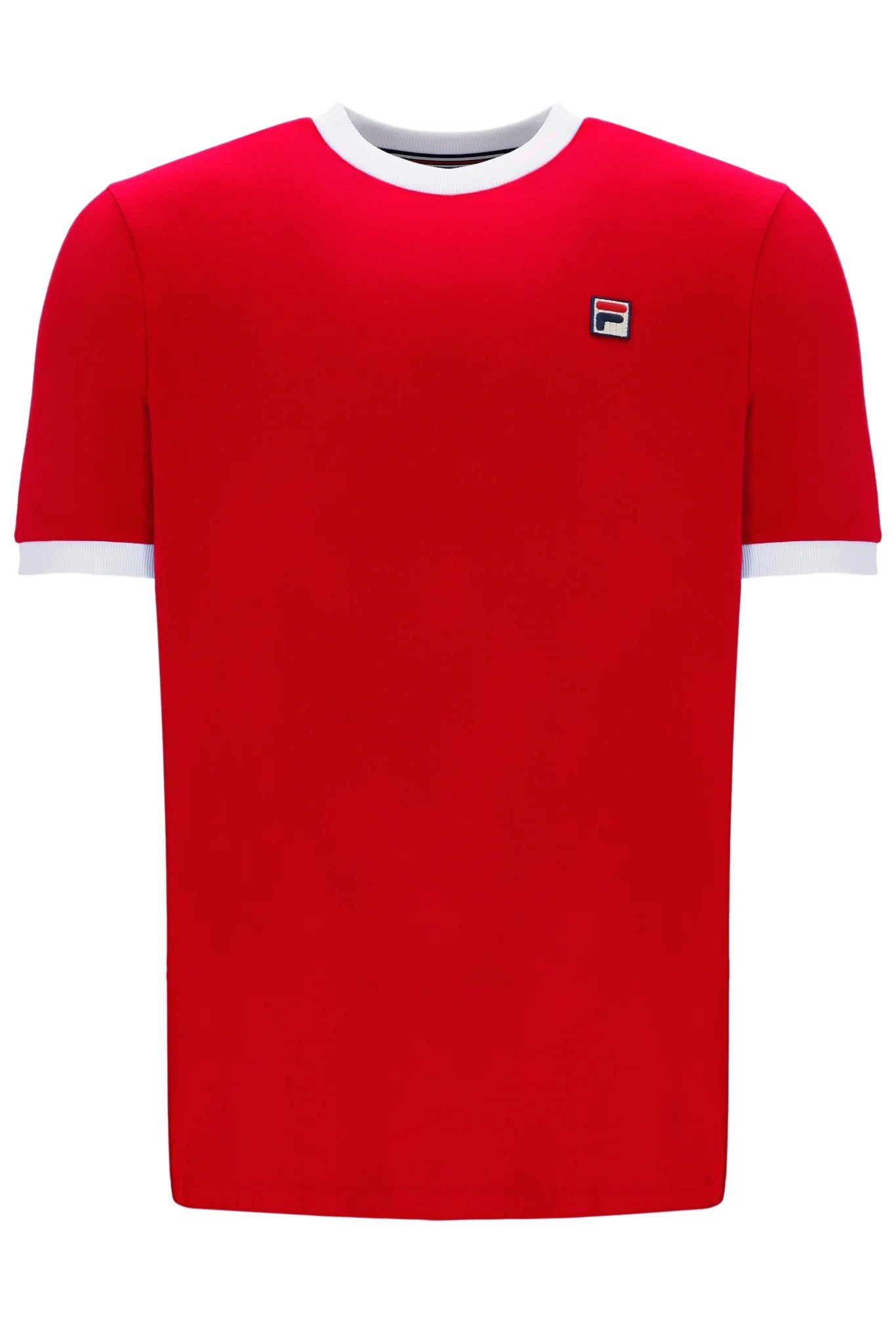 Savings Galore Fila Vintage Men's Marconi Essential Ringer T Shirt Red