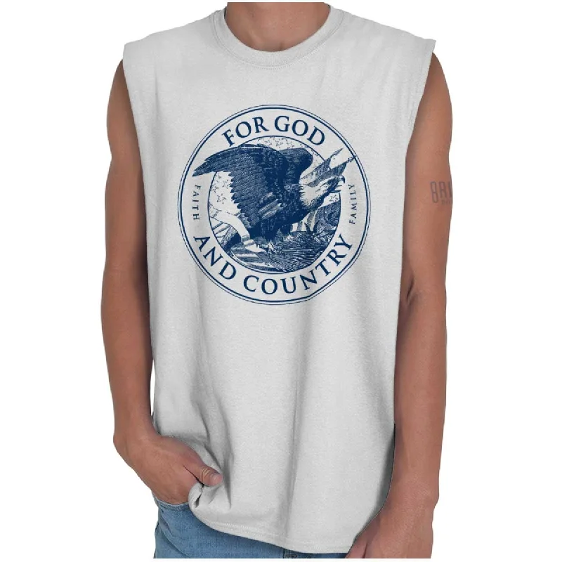 Crazy Deals For God and Country Sleeveless T Shirt