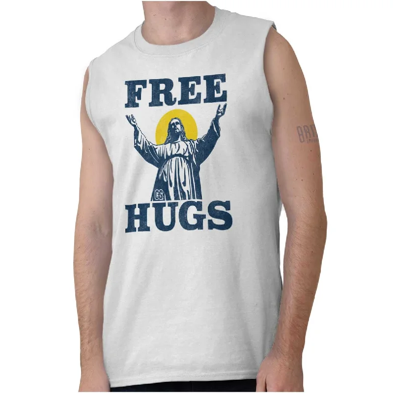 Blowout Sale Free Hugs Sleeveless T Shirt
