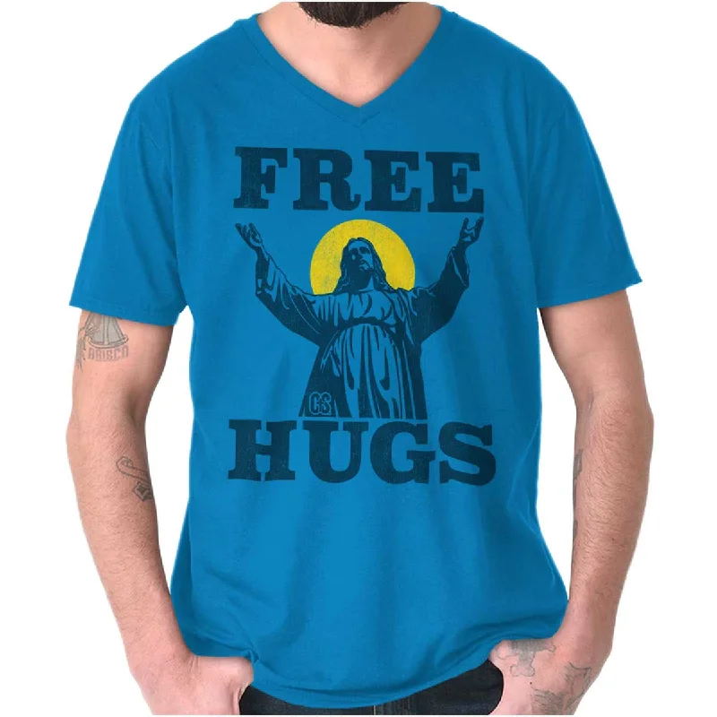 Free Hugs V-Neck T Shirt