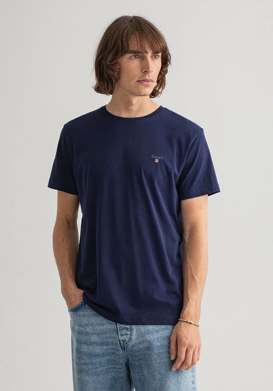 Weekend Offers That Excite Gant Original Crew Neck T-Shirt, Blue