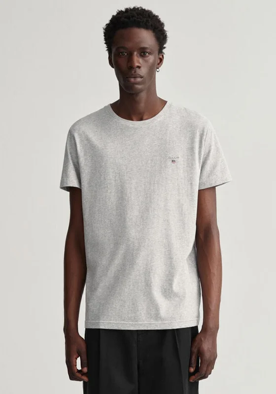 Weekend Bargains to Love Gant Original Crew Neck T-Shirt, Light Grey