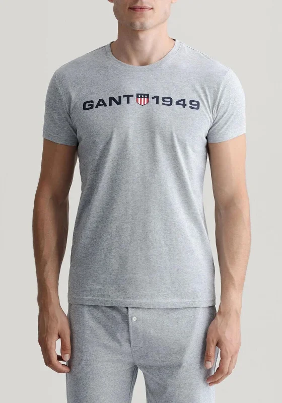 Shop Now Gant Retro Shield T-Shirt, Grey Melange