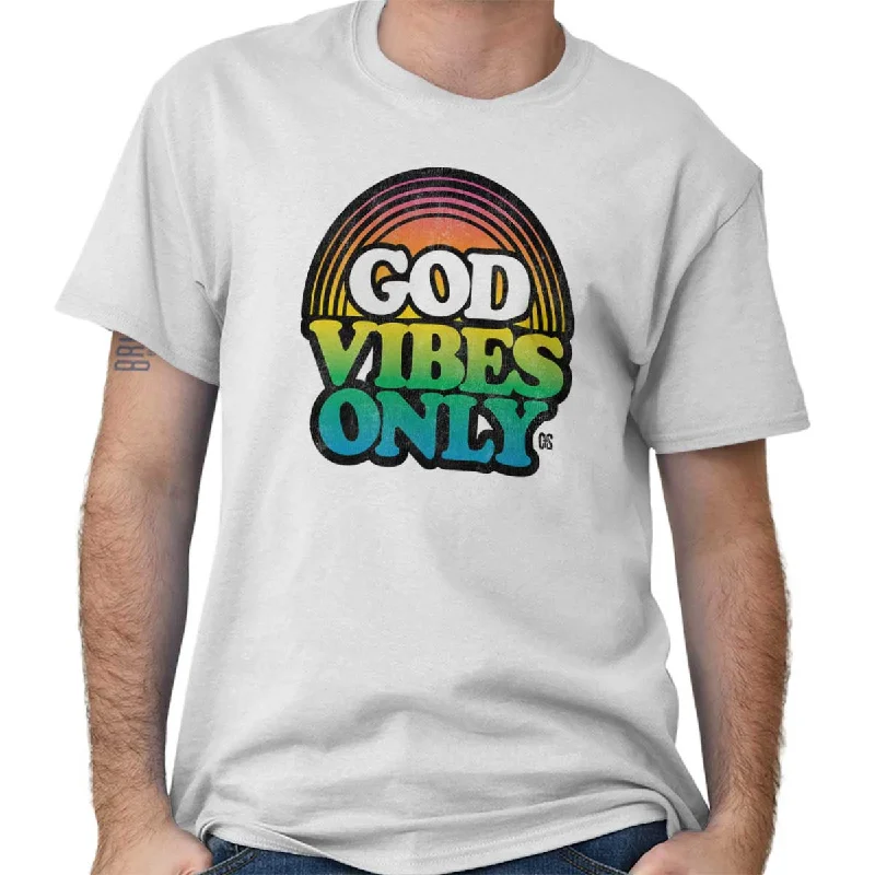 Huge Savings God Vibes Only Retro T Shirt