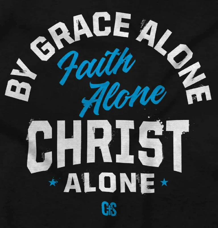 Crazy Deal Grace Faith Christ Alone Crop Top Sleeveless T Shirt