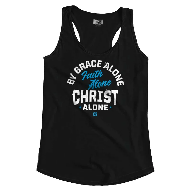 While Supplies Last Grace Faith Christ Alone Racerback