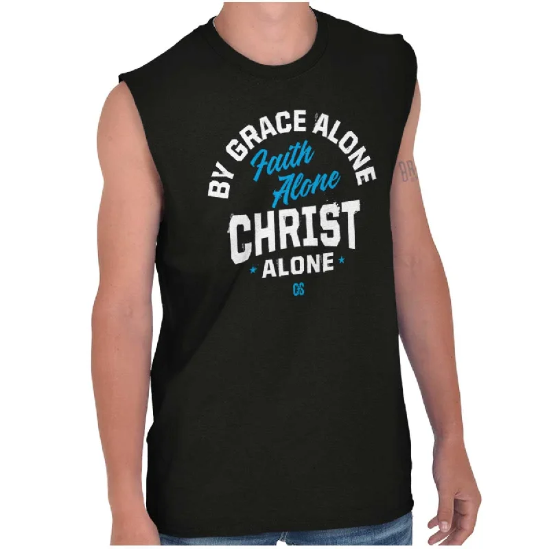 Half Price Grace Faith Christ Alone Sleeveless T Shirt
