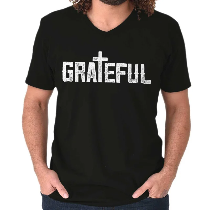 Exclusive Savings Grateful V-Neck T-Shirt