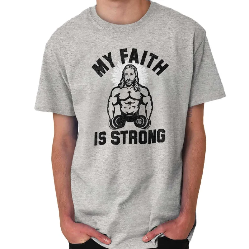 Weekend Discounts to Indulge In Gym Jesus Christ Strong T Shirt