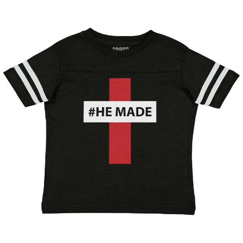 Hashtag Religious Toddler Football Jersey T-shirt