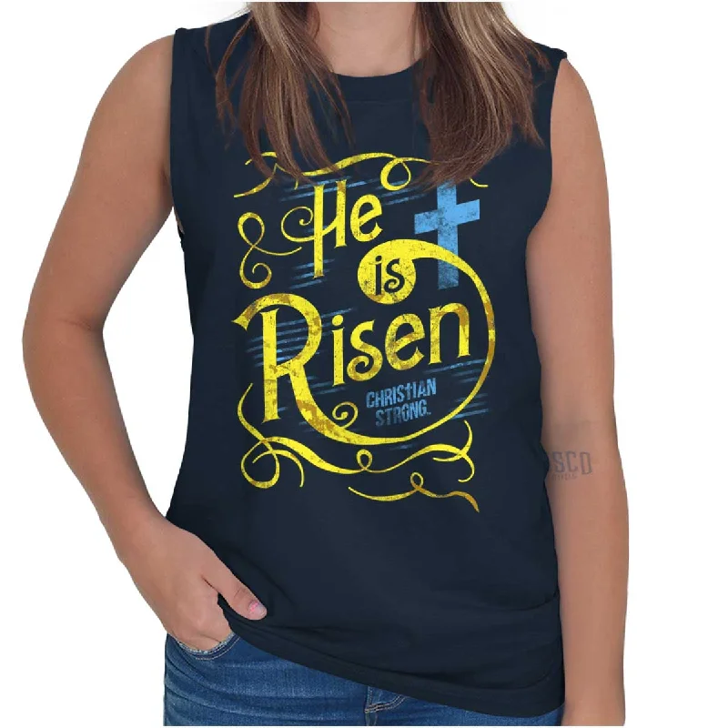 Lowest Rates He Is Risen Sleeveless T-Shirt
