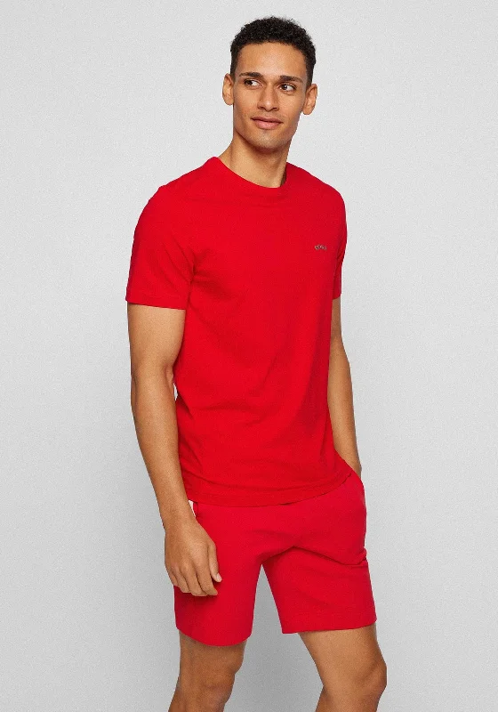 Quick Sale Hugo Boss Logo Crew Neck T-Shirt, Red