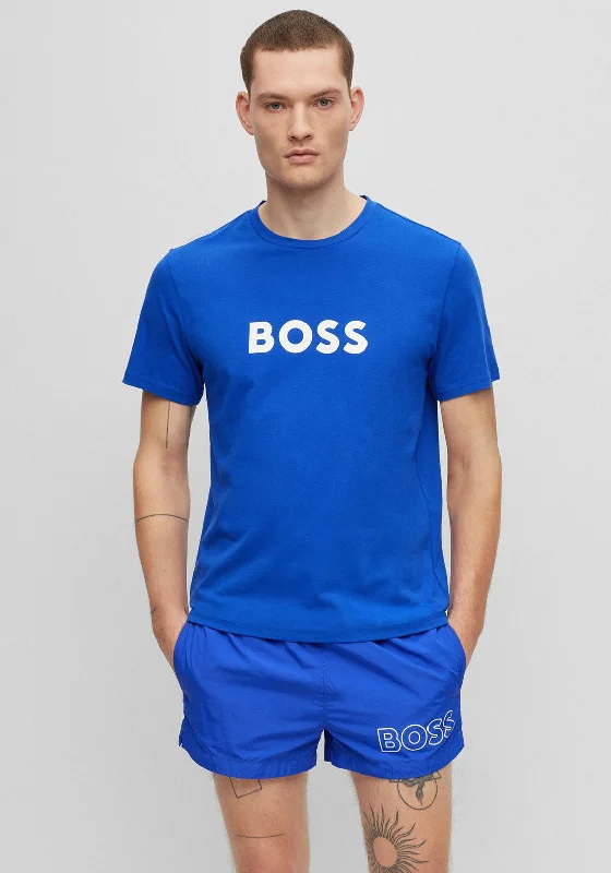 YEAR-End Clearance Hugo Boss Contrast Logo T-Shirt, Blue