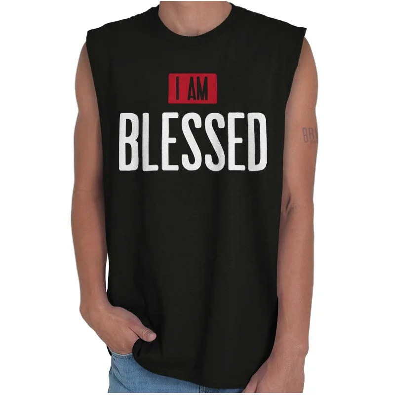 Clearance Sale I am Blessed Sleeveless T-Shirt