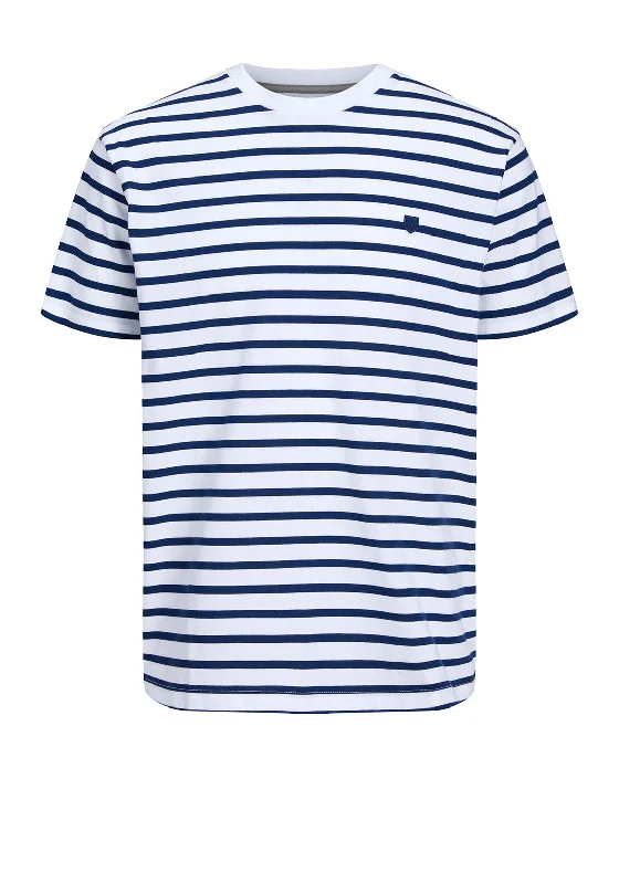 Midnight Sale Jack & Jones Badge Heavy T-Shirt, Estate Blue