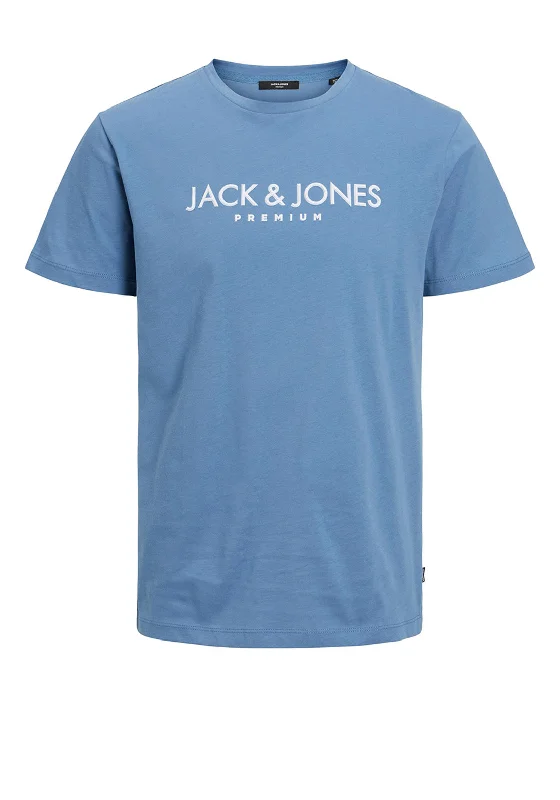 Weekend Specials to Indulge In Jack & Jones Jake Logo T-Shirt, Blue Horizon