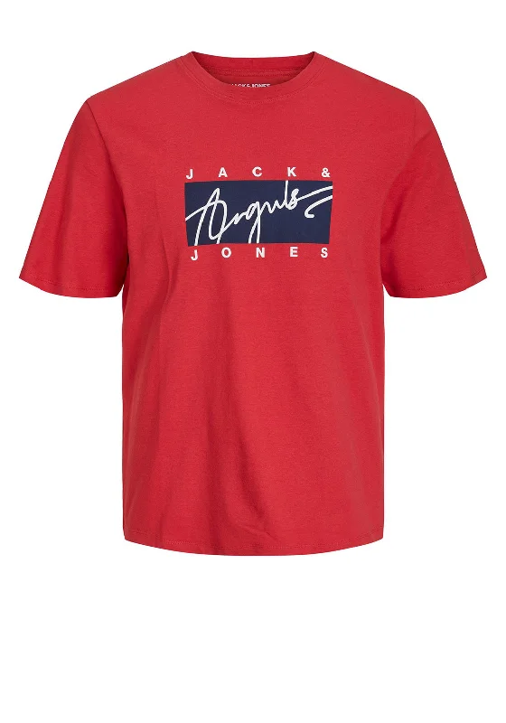 Instant Savings Jack & Jones Joshua T-Shirt, Rococo Red