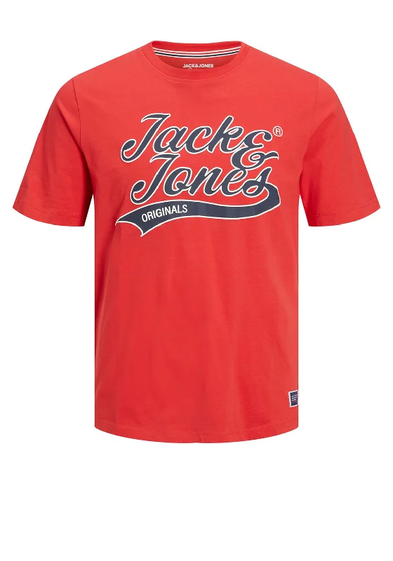 Exclusive Weekend Offers Inside Jack & Jones Trevor Upscale T-Shirt, Rococco Red