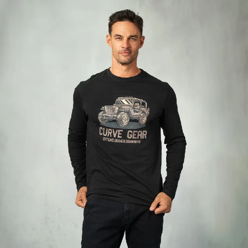 Jeep Long Sleeve T-Shirt Black