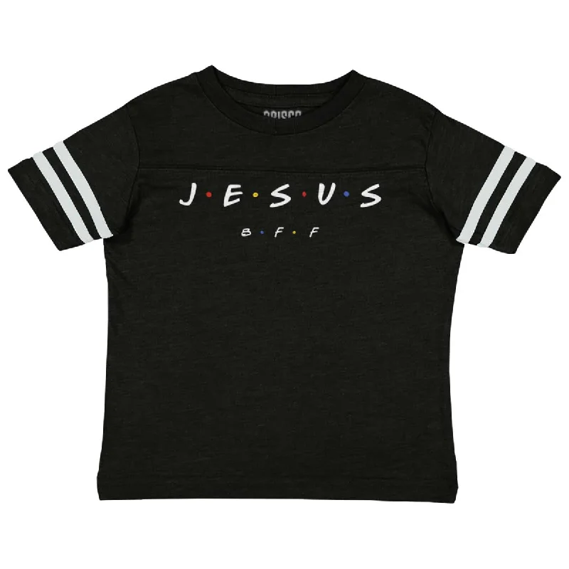 Jesus Christ BFF Toddler Football Jersey T-shirt