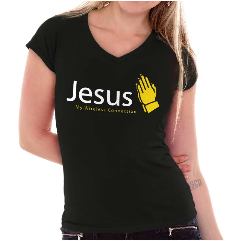 Jesus Connection Junior Fit V-Neck T Shirt