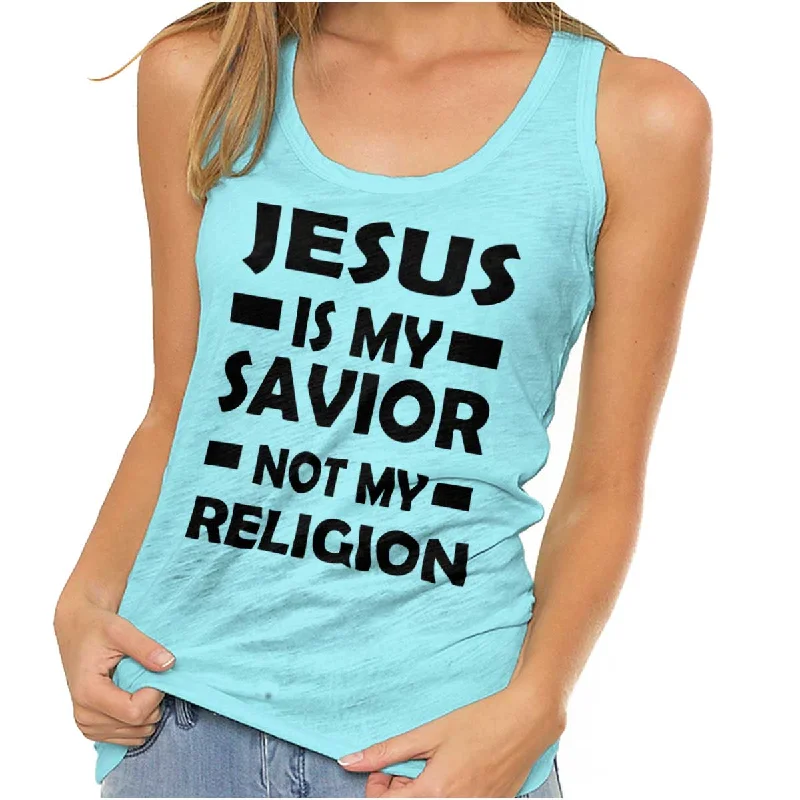Holiday Sale Jesus is my Savior Racerback Tank