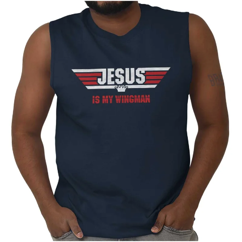 Weekend Savings Fiesta Jesus Is My Wingman Sleeveless T Shirt