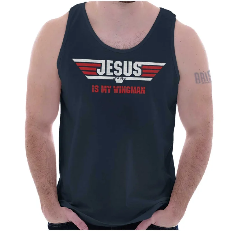 Weekend Discounts to Savor Jesus Is My Wingman Tank Top