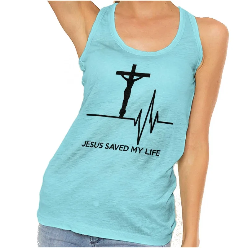 Early Bird Discount Jesus Saved My Life Racerback Tank