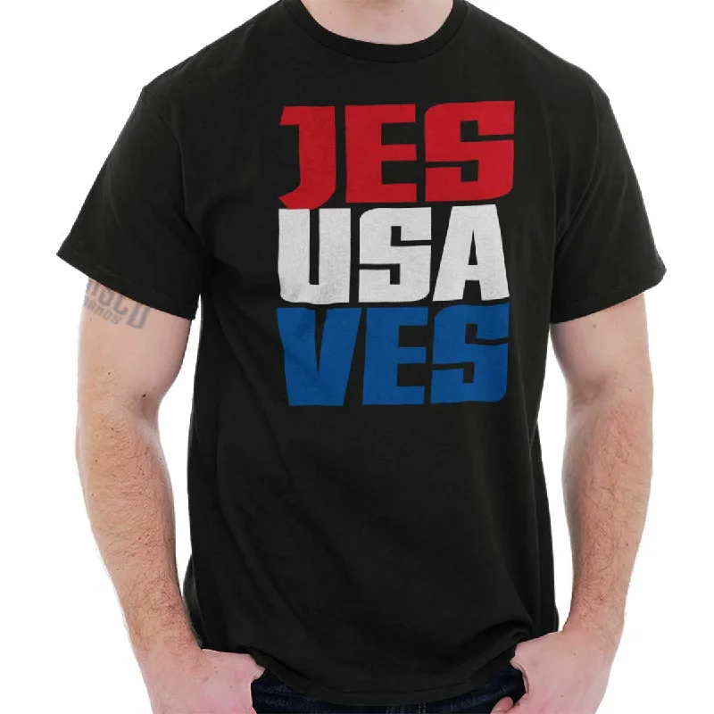 Weekend Savings Bonanza Jesus Saves USA T Shirt