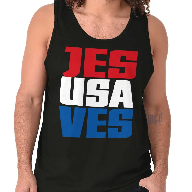 Epic Deals Jesus Saves USA Tank Top