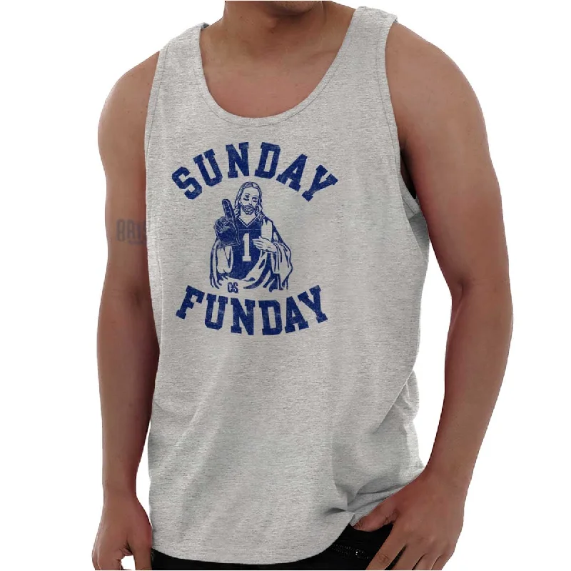 Extra Savings Jesus Sunday Funday Tank Top