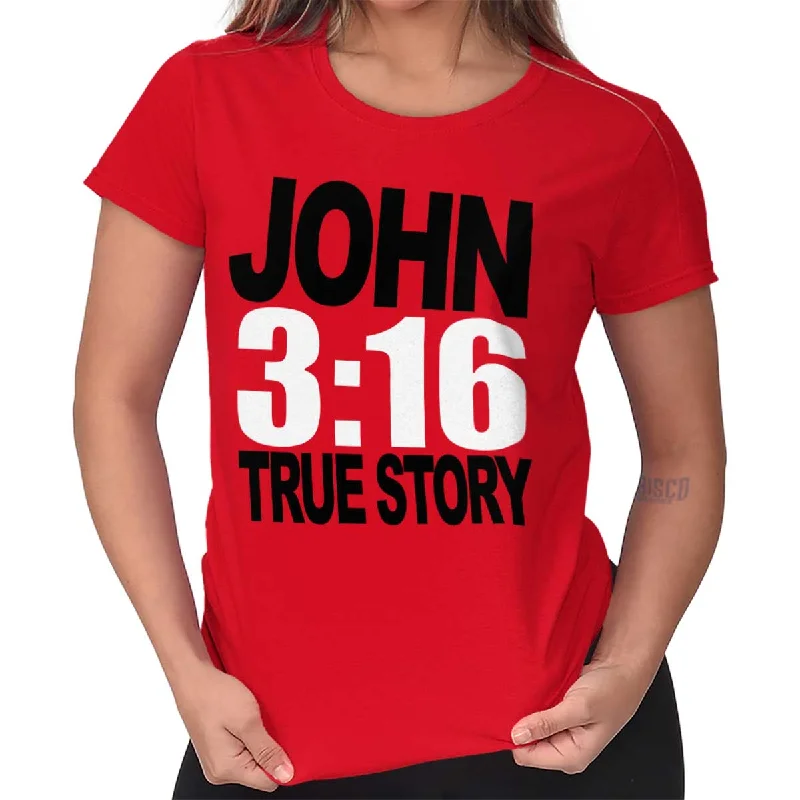 Daily Deals John 3:16 Ladies T Shirt