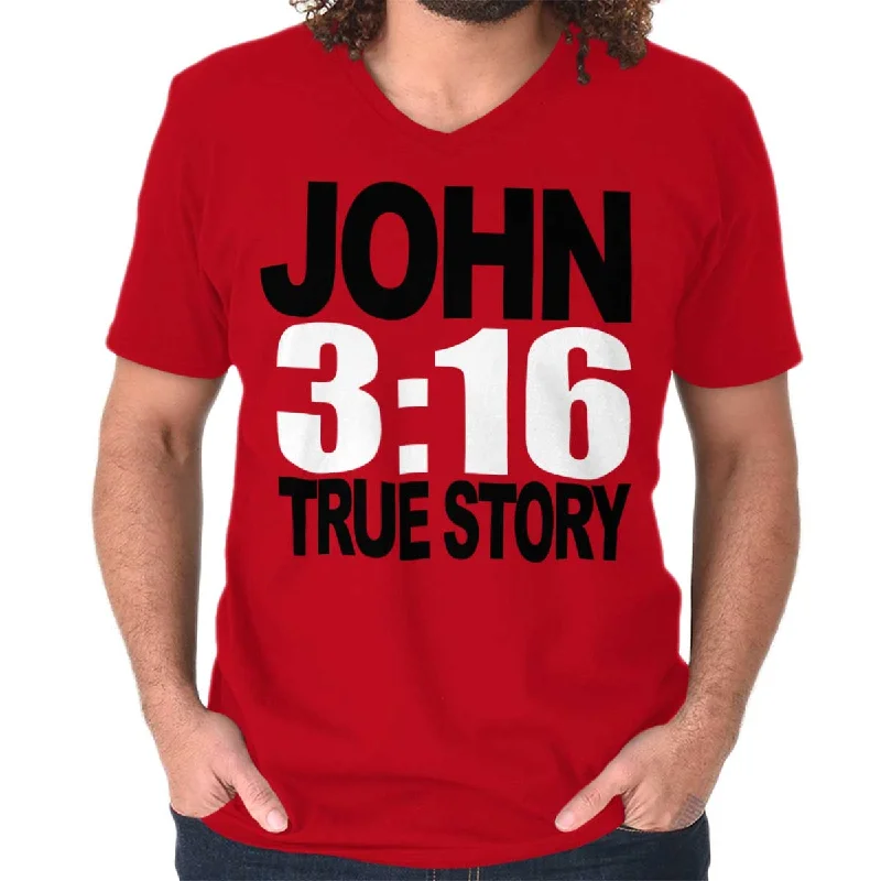 Weekend Bargains to Relish John 3:16 V-Neck T-Shirt