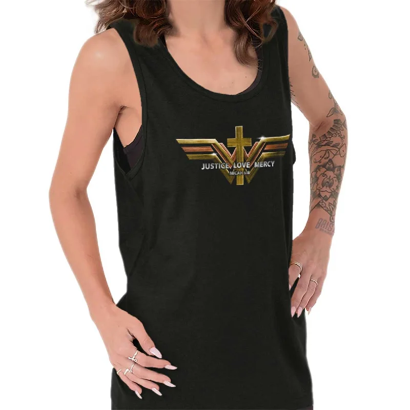 Act Now Justice Love Mercy Tank Top