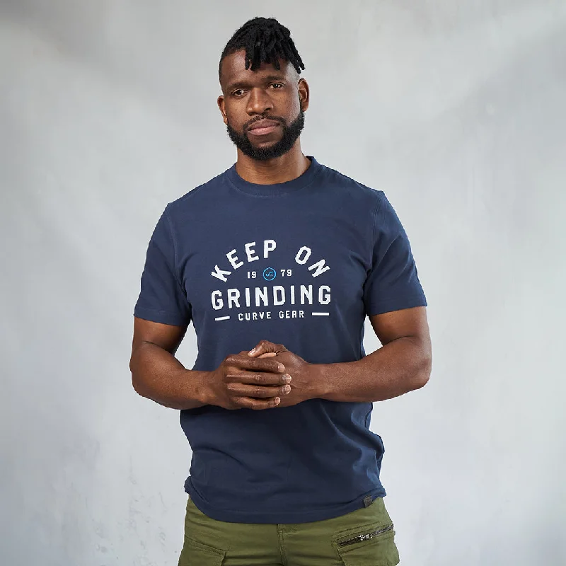 Keep On Grinding T-Shirt Navy