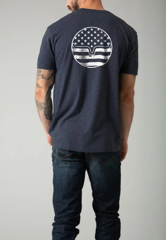 Weekend Extravaganza: Shop Now Kimes Ranch Mens American Bullseye Midnight Navy Cotton Blend S/S T-Shirt Weekend Extravaganza: Shop Now Kimes Ranch Mens American Bullseye Midnight Navy Cotton Blend S/S T-Shirt