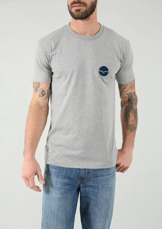 Weekend Savings Sensation Kimes Ranch Mens Bullseye Dark Grey Heather Cotton Blend S/S T-Shirt