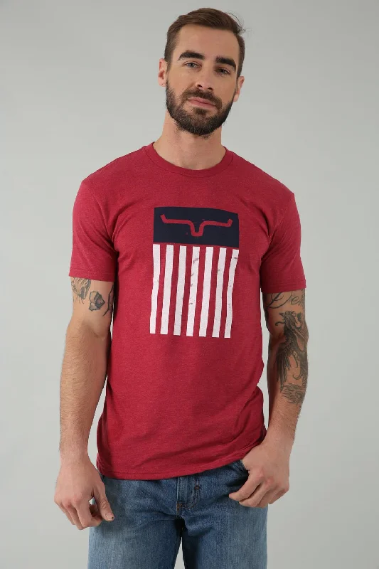 Exclusive Savings Kimes Ranch Mens Cody Tee Cardinal Cotton Blend S/S T-Shirt