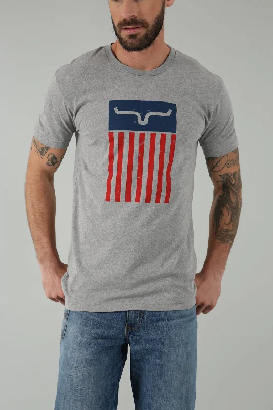 Early Access Kimes Ranch Mens Cody Tee Dark Grey Heather Cotton Blend S/S T-Shirt