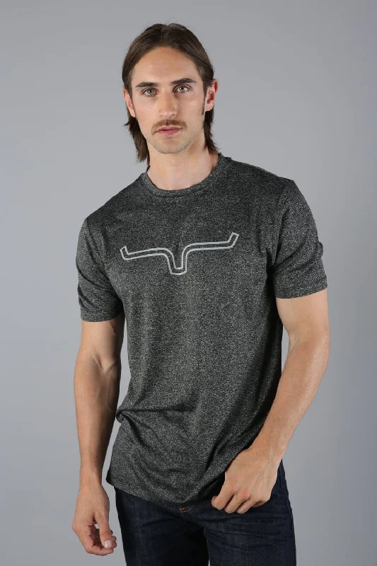 Bonus Savings Kimes Ranch Mens Outlier Charcoal Cotton Blend S/S T-Shirt
