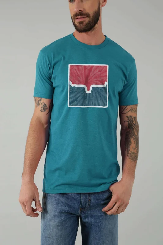 Weekend Bargains Just for You Kimes Ranch Mens Space Dye Teal Cotton Blend S/S T-Shirt Weekend Bargains Just for You Kimes Ranch Mens Space Dye Teal Cotton Blend S/S T-Shirt