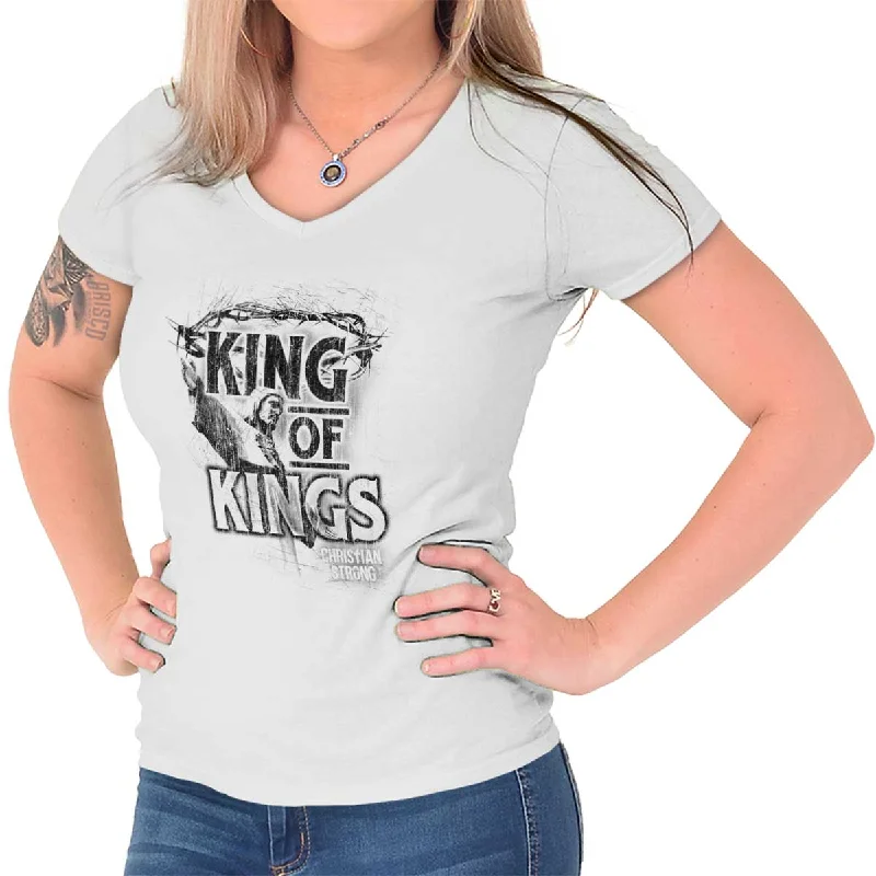 King of Kings Junior Fit V-Neck T-Shirt