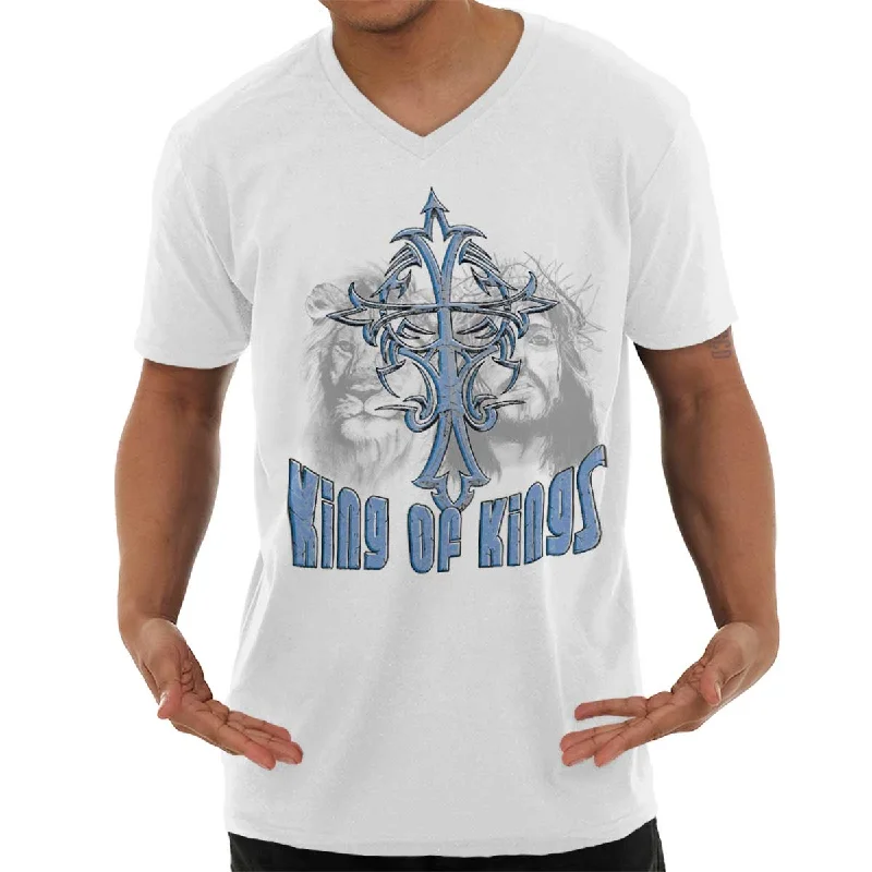 King of Kings V-Neck T Shirt