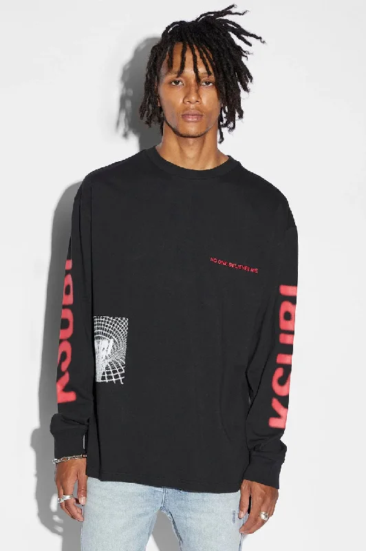 Midnight Madness Ksubi Conspiracy Biggie LS Tee - Jet Black