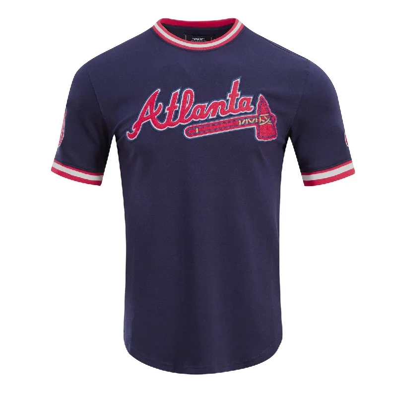 Bonus Offer MLB ATLANTA BRAVES CLASSIC CHENILLE MEN'S TOP (MIDNIGHT NAVY)