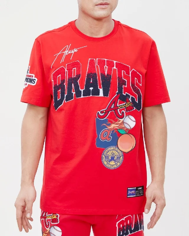 Weekend Bargains to Indulge In MLB ATLANTA BRAVES HOMETOWN MEN'S TOP (RED)
