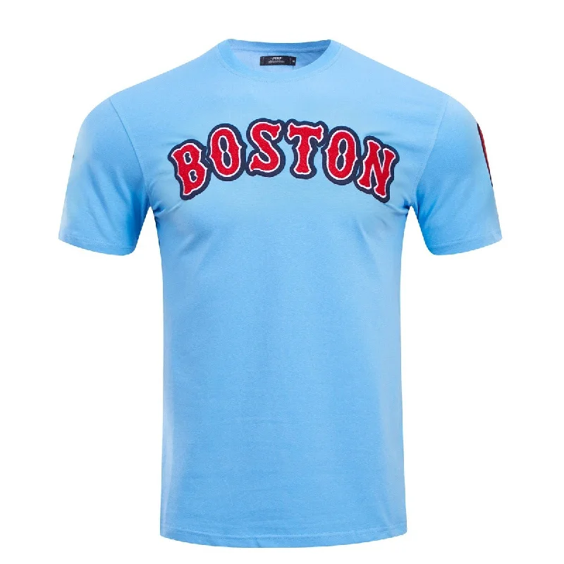 Special Price MLB BOSTON RED SOX CLASSIC CHENILLE MEN'S TOP (UNIVERSITY BLUE)