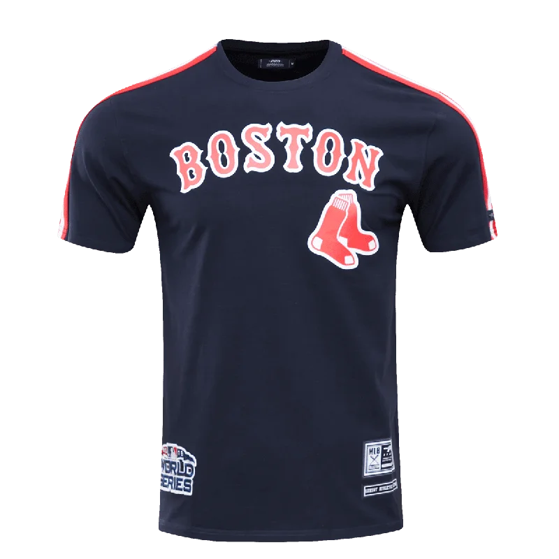 Online Only MLB BOSTON RED SOX LOGO PRO TEAM MEN'S TAPING TOP (MIDNIGHT NAVY/RED)